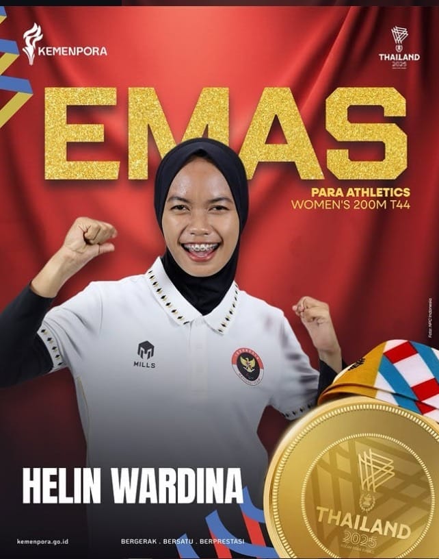 Herlin Wardina Mahasiswi ISNJ Bengkalis Raih Emas Di 13th ASEAN Para Games 2025 Thailand