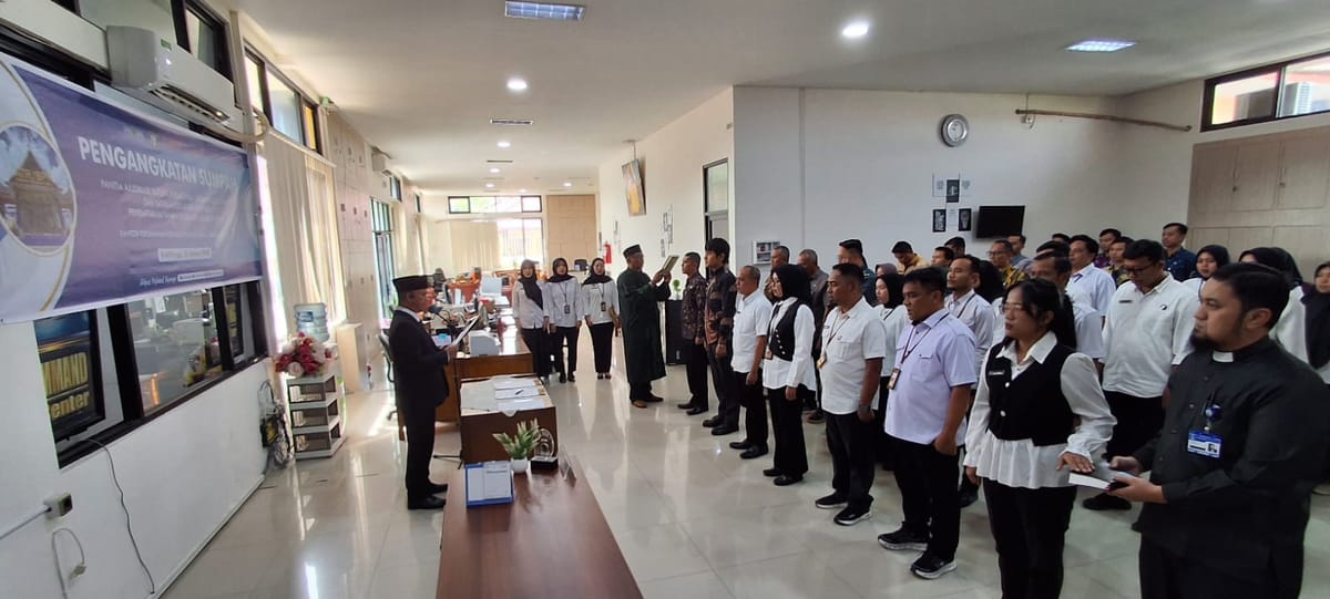 Pelantikan dan Pengambilan Sumpah PTSL Digelar, BPN Bukittinggi Bidik Sertifikat 2026