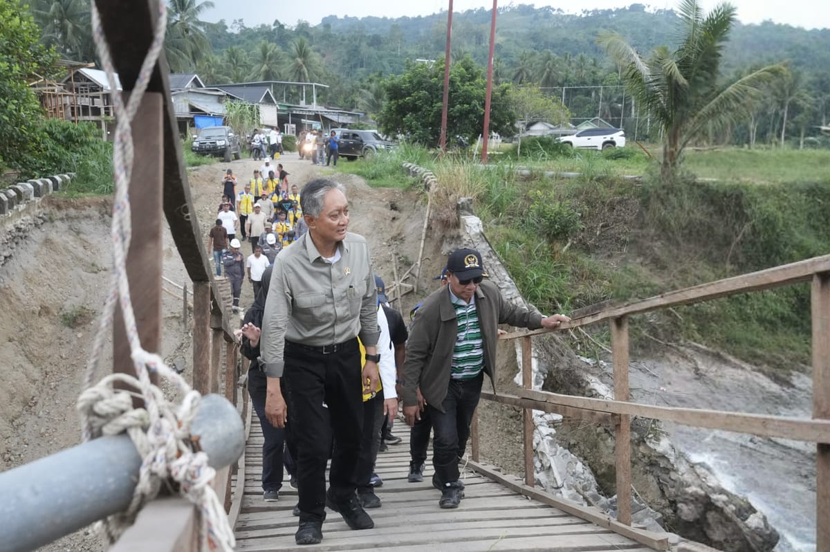 Kementerian PU Siapkan Langkah Darurat  Tangani Jalan dan Jembatan Terputus di Kecamatan Jeumpa  Aceh