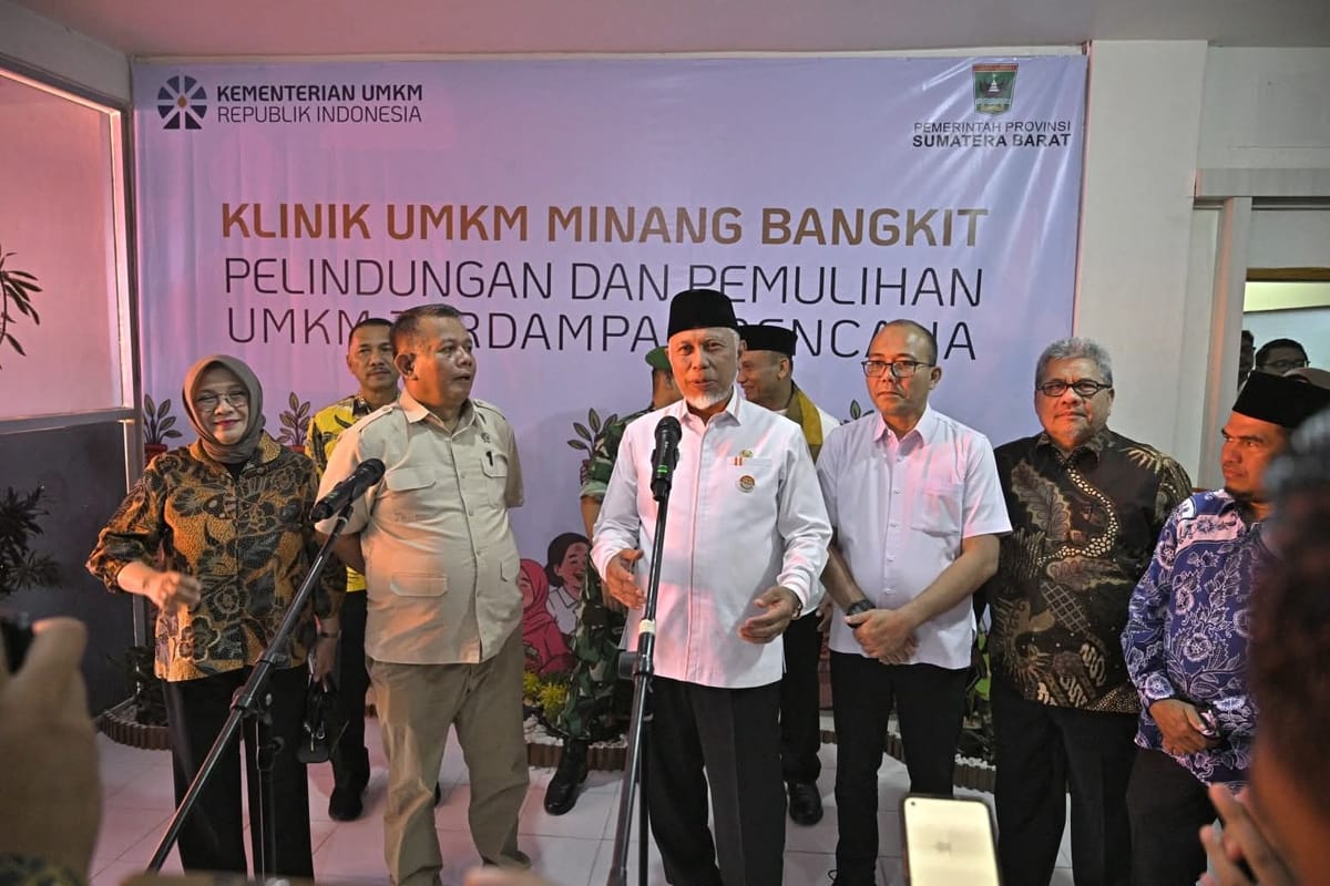 Pemerintah Resmikan Klinik UMKM Minang Bangkit untuk Percepat Pemulihan Ekonomi Pascabencana di Sumbar
