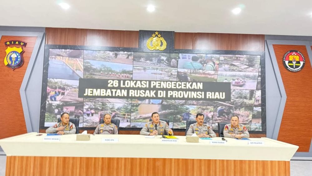 26 Jembatan Bakal Dibangun Polda Riau di Titik Desa Terpencil