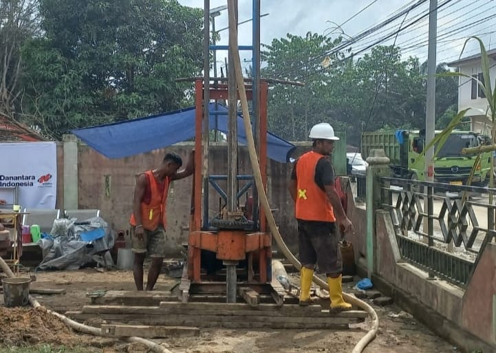 Sumur Bor Air Baku  Disejumlah Kecamatan di Tamiang Hampir Selesai