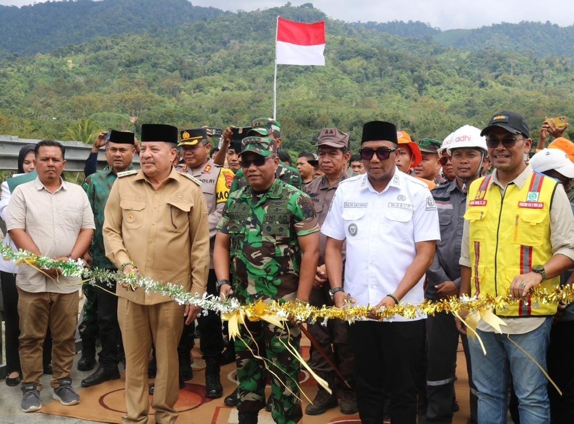 Kementerian PU Rampungkan Pemasangan Jembatan Bailey Krueng Beutong Aceh