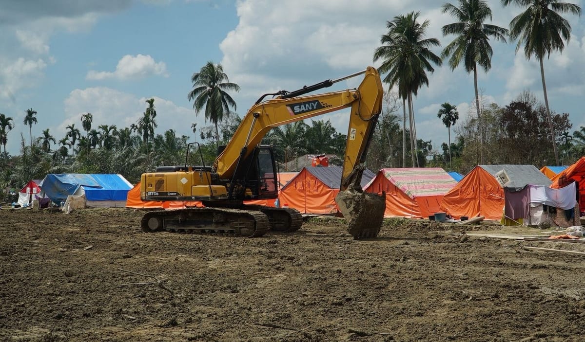 Huntara Modular di Langkahan Aceh Utara Mulai Dibangun  Untuk 60 KK