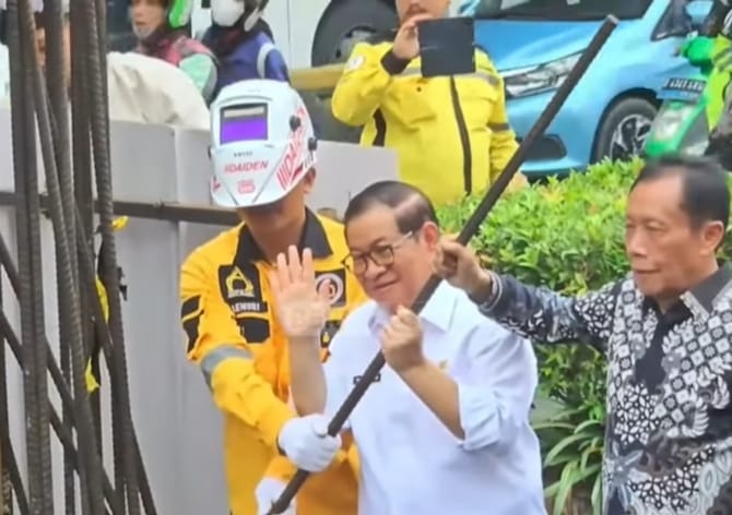 Akhirnya Pemotongan Tiang Monorel Sepanjang Jalan Rasuna Said  Dilakukan