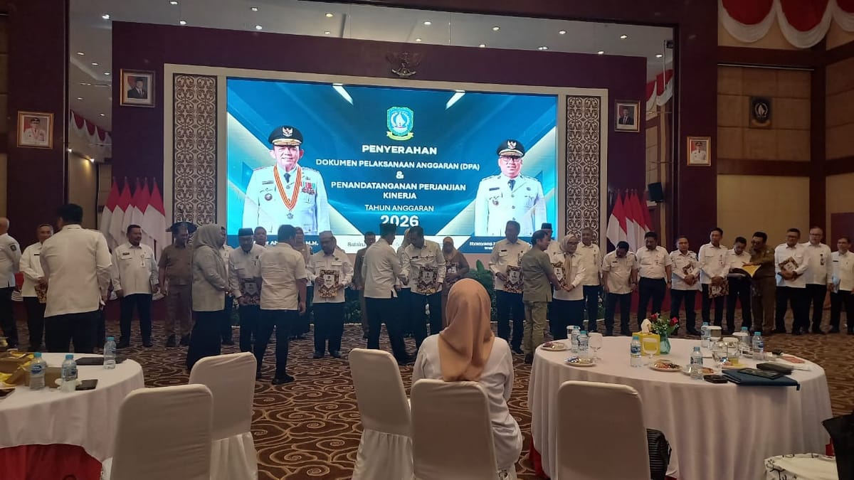 34 Kepala OPD Propinsi Kepulauan Riau Terima Dokumen Pelaksanaan Anggaran tahun 2026