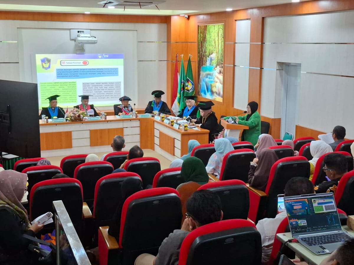 Promovenda Arfianty : "Perlunya Pelatihan Literasi Keuangan  Intensif dan Berkelanjutan Bagi UMKM"