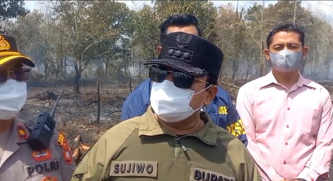 Bupati Sujiwo: Tindak Tegas Pelaku Karhutla