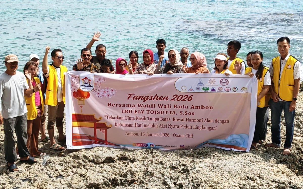Tebar Ikan di Airlouw, Pemkot Ambon Ingin Fangshen Jadi Gerakan Nyata Selamatkan Laut