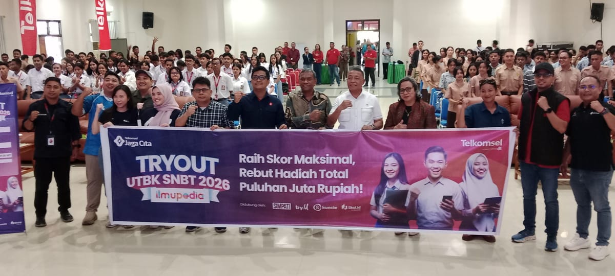 500 Siswa Ambon Ikuti Try Out UTBK SNBT 2026, Telkomsel dan Pemkot Perkuat Literasi Digital