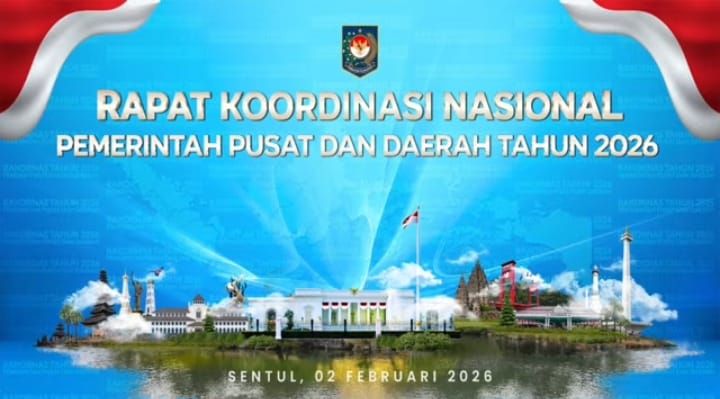 Gubernur Mirza dan Wagub  Lampung Jihan Hadiri Rakornas Pemerintah Pusat dan Daerah Tahun 2026