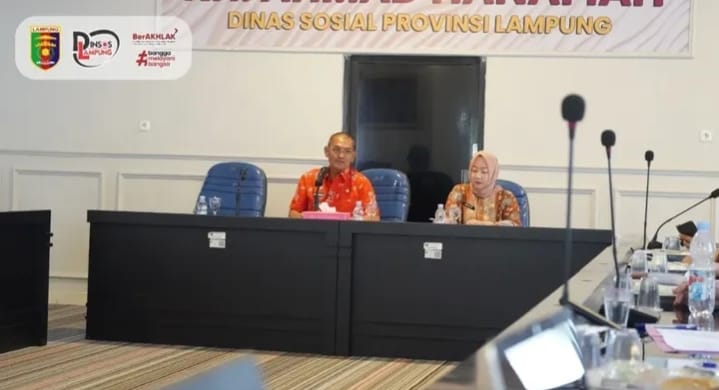 Pastikan SPM Bidang Sosial Berjalan Optimal, Dinsos Lampung Kumpukan Kadissos Kabupaten/Kota