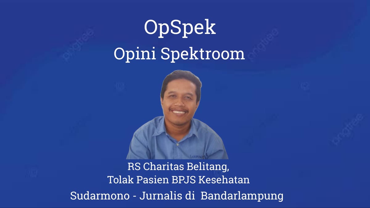 RS Charitas Belitang, Tolak Pasien BPJS Kesehatan