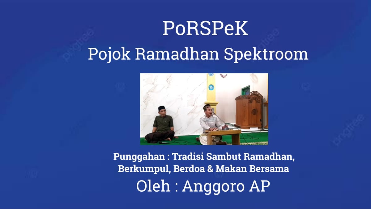 Punggahan : Tradisi Sambut Ramadhan, Berkumpul, Berdoa & Makan Bersama