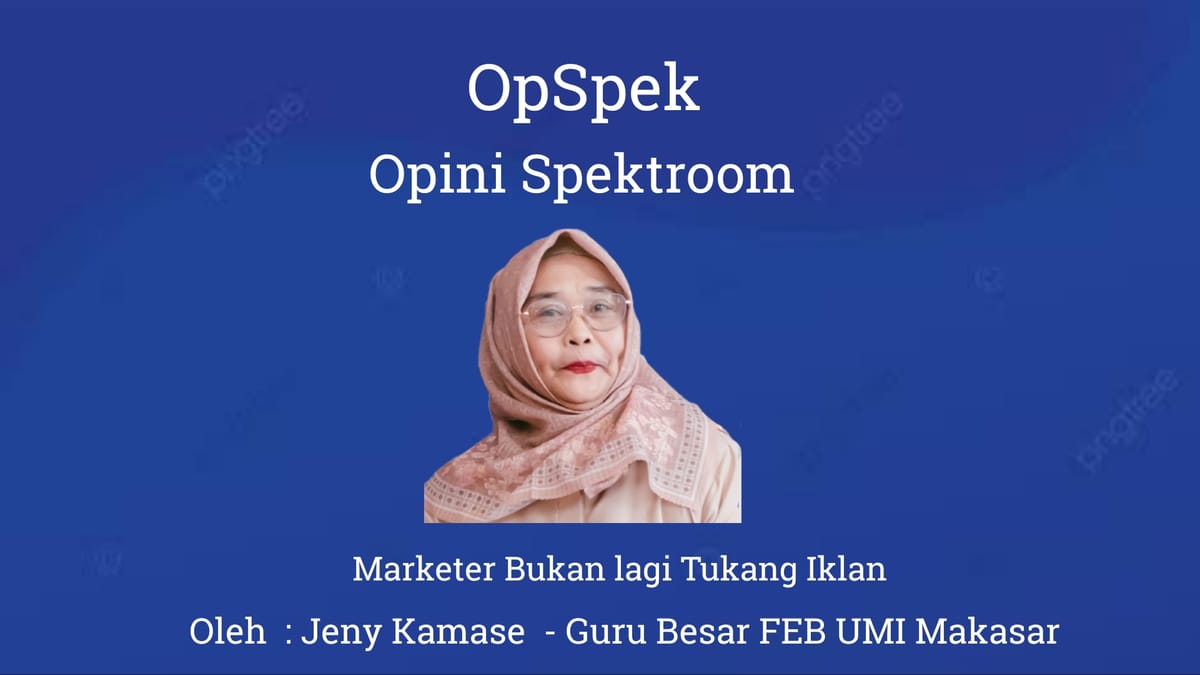 Marketer Bukan lagi Tukang Iklan
