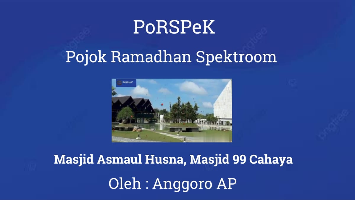 Masjid Asmaul Husna, Masjid 99 Cahaya