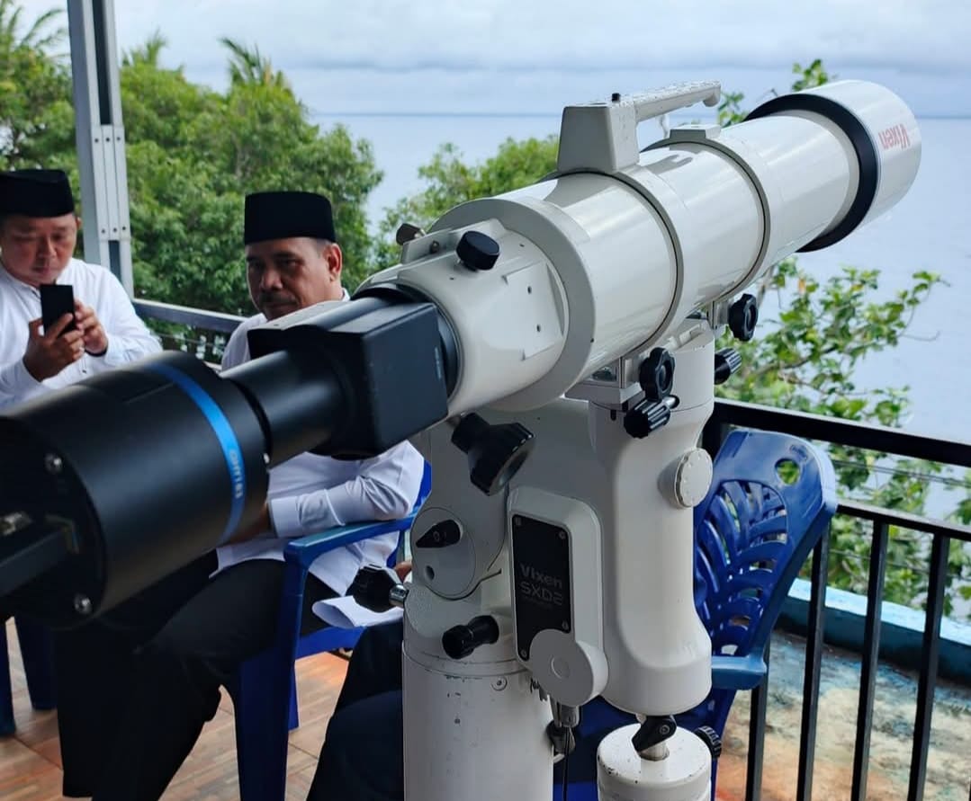 Hasil Pemantauan Hilal di Tower Observatori BMKG Ternate Tidak Terlihat