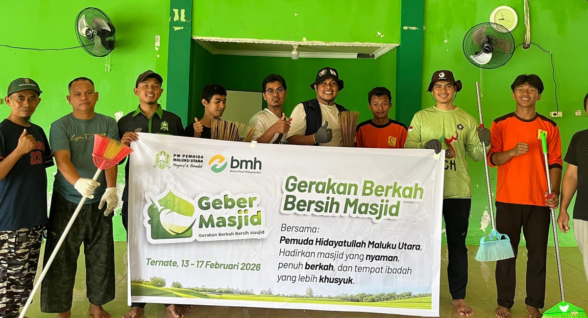 Sambut Ramadhan 1447 H, Pemuda Hidayatullah Maluku Utara Gelar Aksi GEBER
