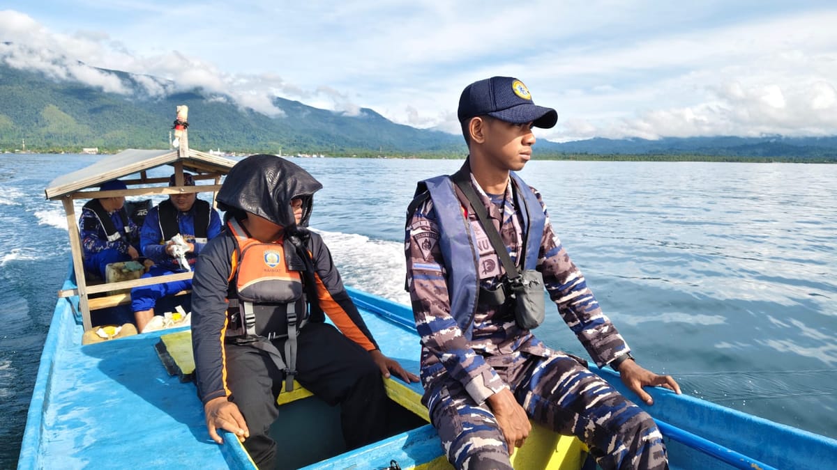 Terjatuh Dari Longboat Saat Melaut, Nelayan Asal Sulut Dalam Pencarian Tim SAR Gabungan