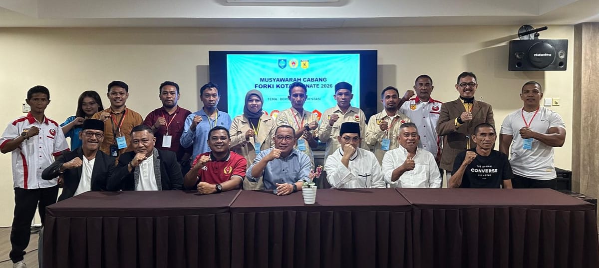 Terpilih Secara Aklamasi Dalam Muscab, Rustam P. Mahli Pimpin FORKI Kota Ternate 2026 - 2030