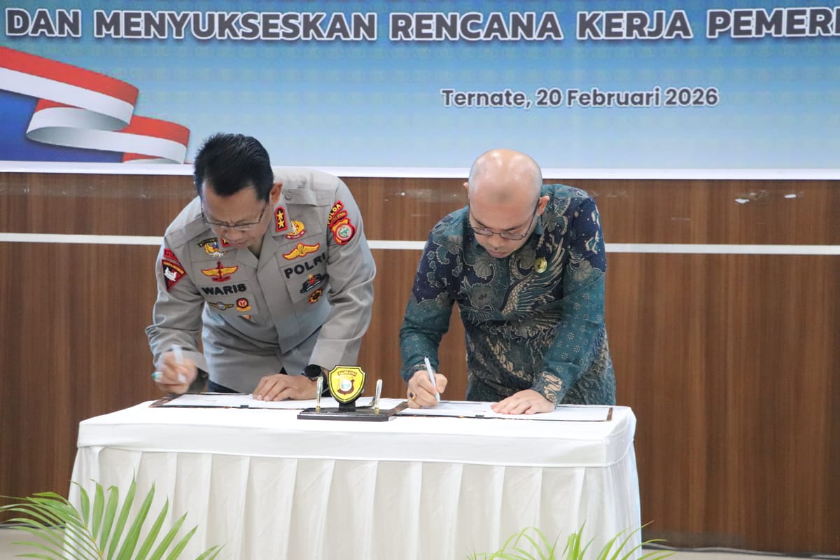 BPOM dan Polda Malut Tandatangani PKS Pengawasan Obat dan Makanan