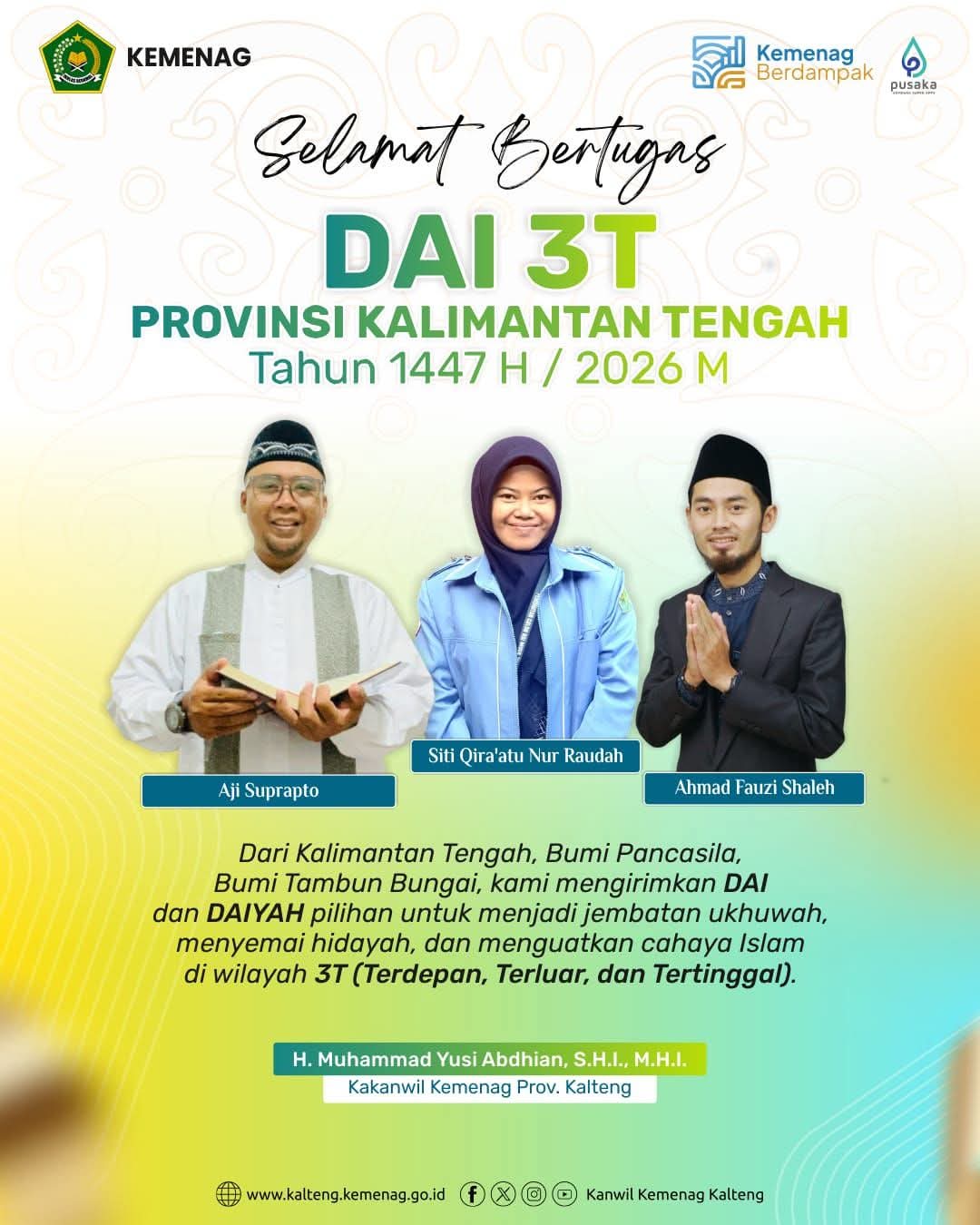 Dai 3T Kalteng Jangkau Wilayah Terdepan Tertinggal dan Terluar