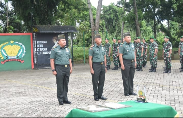 Dandim 1002/HST Tekankan Profesionalisme Prajurit dalam Korps Raport Sertijab