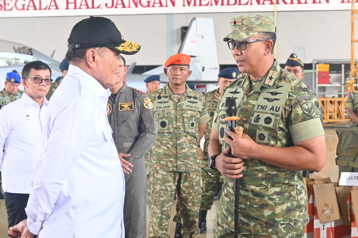 Kunjungi Lanud Abd Saleh, Menkopolkam RI Pastikan Kesiapan Operasional Pertahanan Udara Nasional