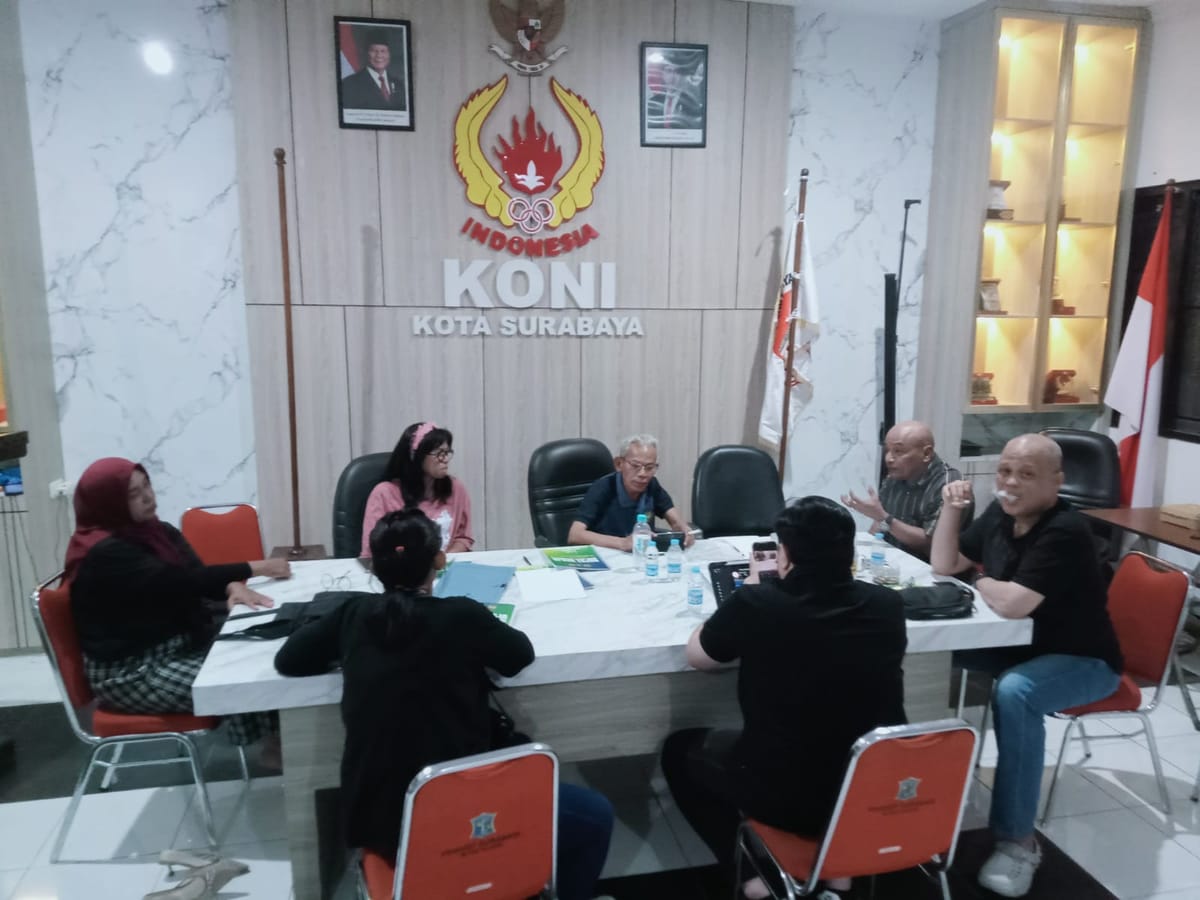 Bidang Organisasi KONI Surabaya Tindaklanjuti Hasil Raker 2025, Fokus Tata Kelola dan Pembinaan Cabor