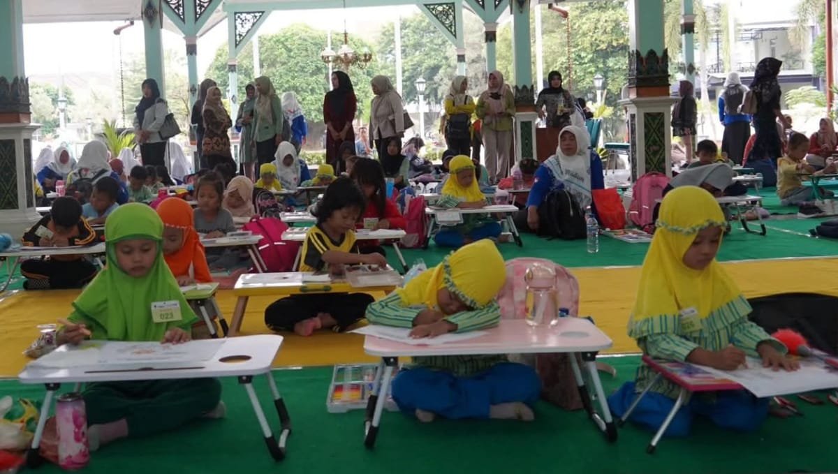 Lomba Mewarnai Gambar Isi HPN 2026 di Kabupaten Madiun