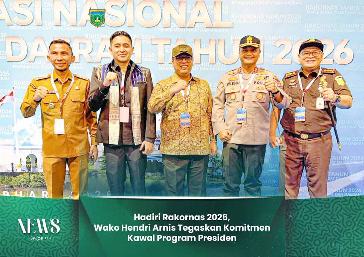Hadiri Rakornas 2026, Wako Padang Panjang Hendri Arnis Tegaskan Komitmen Kawal Program Presiden