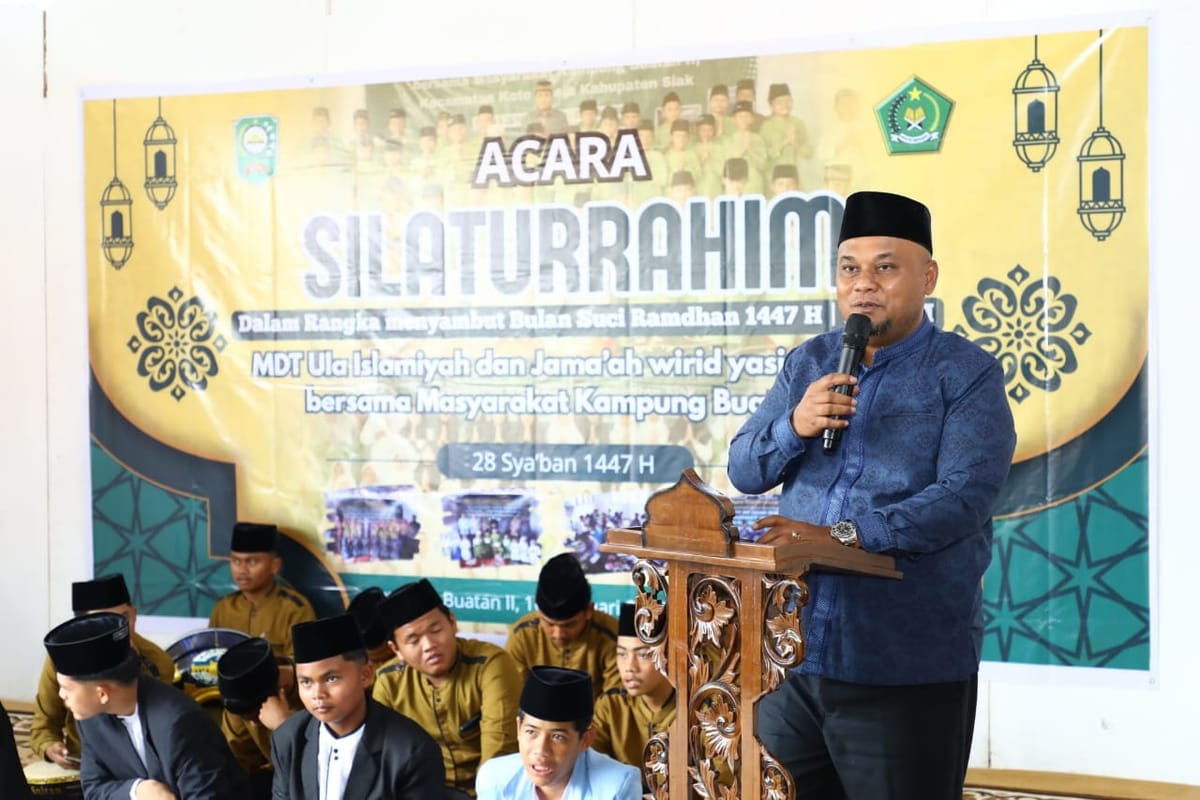 Silaturrahmi Sambut Ramadhan 1447 H, Wabup Siak Pendidikan Agama  Fondasi Utama Membentuk Karakter Generasi Muda