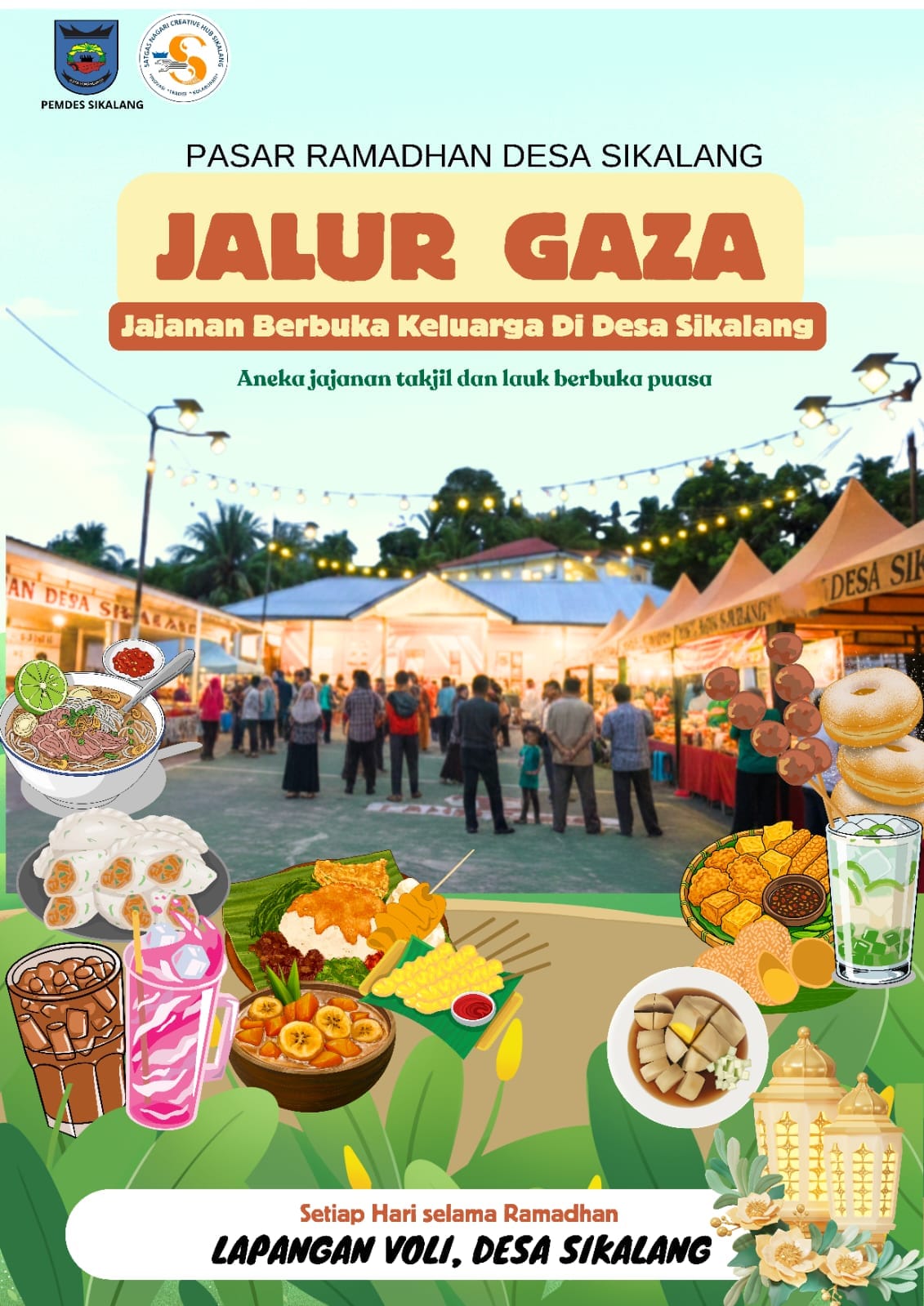 Pasar Ramadhan “Jalur Gaza” dan Festival Ramadhan Ceria, Ramaikan Desa Sikalang, Sawahlunto