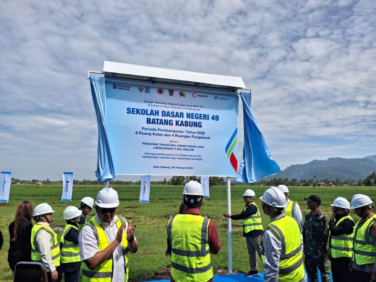 Alhamdulillah, Pembangunan SDN 49 Batang Kabung Padang, Dimulai