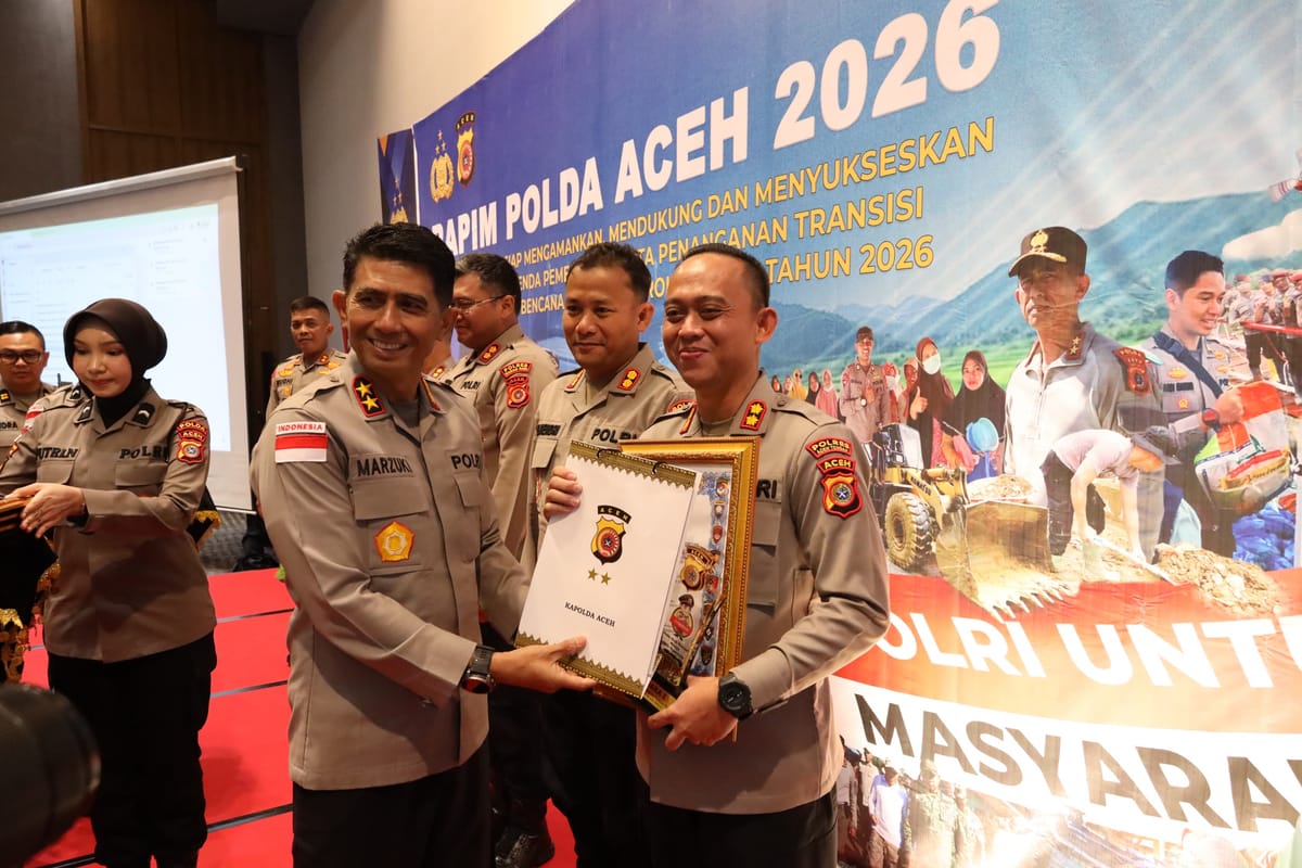 Buka Rapim Polda Aceh 2026, Kapolda Tegaskan Komitmen Implementasi Arahan Presiden dan Kapolri
