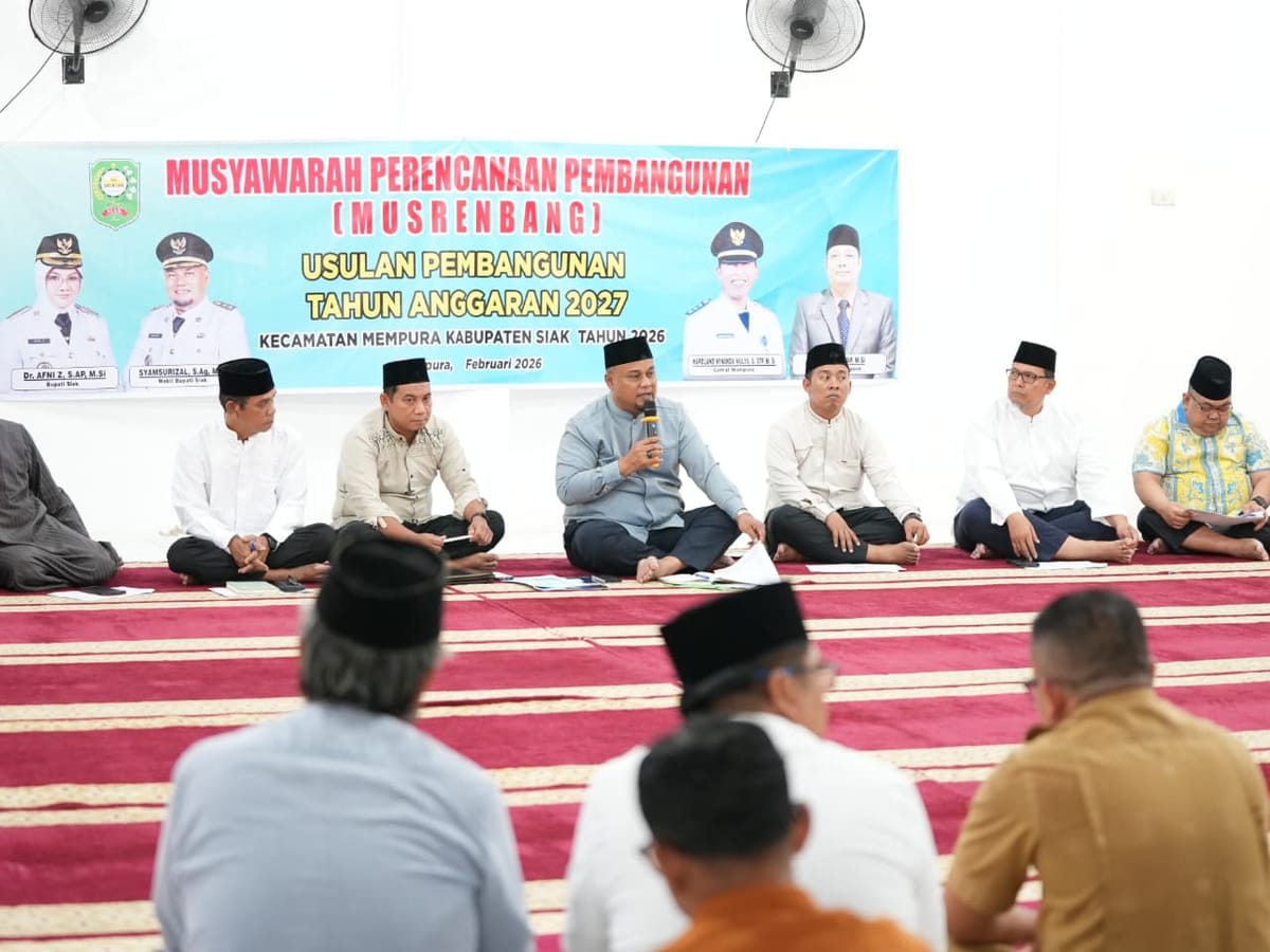 Wabup Siak Buka Musrenbang Mempura, Tekankan Efesiensi APBD Dan Evaluasi Air Bersih