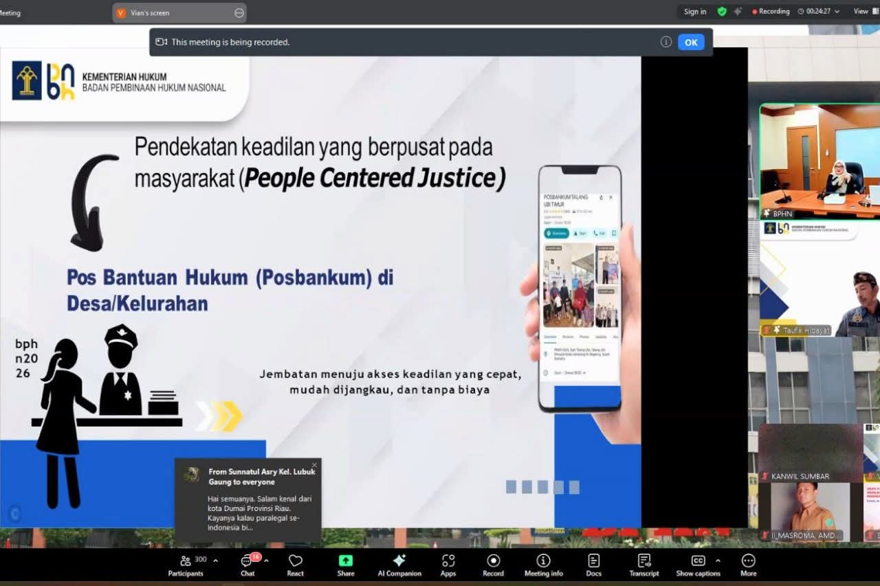 Hadapi Konflik Hukum di Desa, Kemenkum Sumbar Bekali Paralegal Lewat SE-IA Seri 6