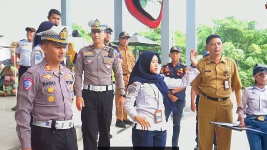 Ramp Check Kendaraan Dalam Rangka Operasi Keselamatan Semeru 2026 Satlantas Jember