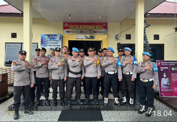 Propam Polres Landak Sidak Polsek Mempawah Hulu, Cek Senpi hingga Kelengkapan Personel