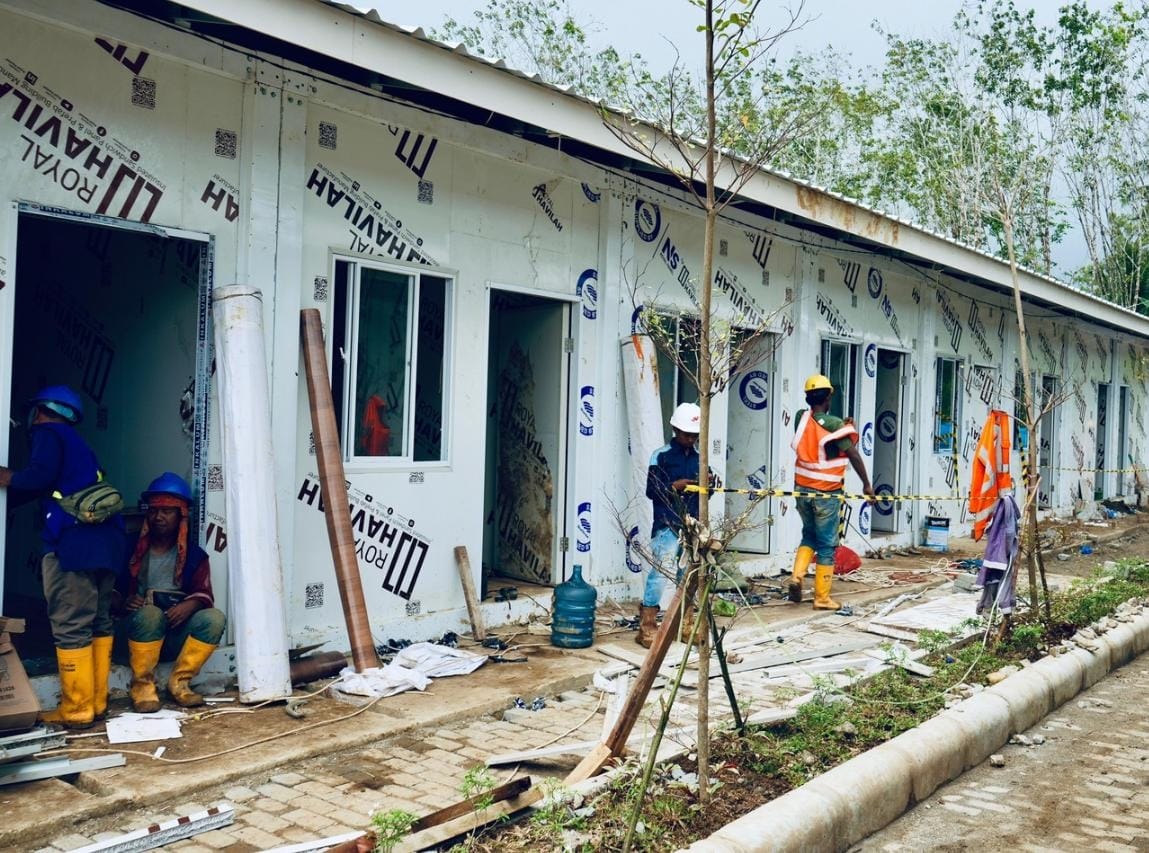 Progres Pembangunan 245  Huntara di Tapanuli Selatan Sudah 70 Persen