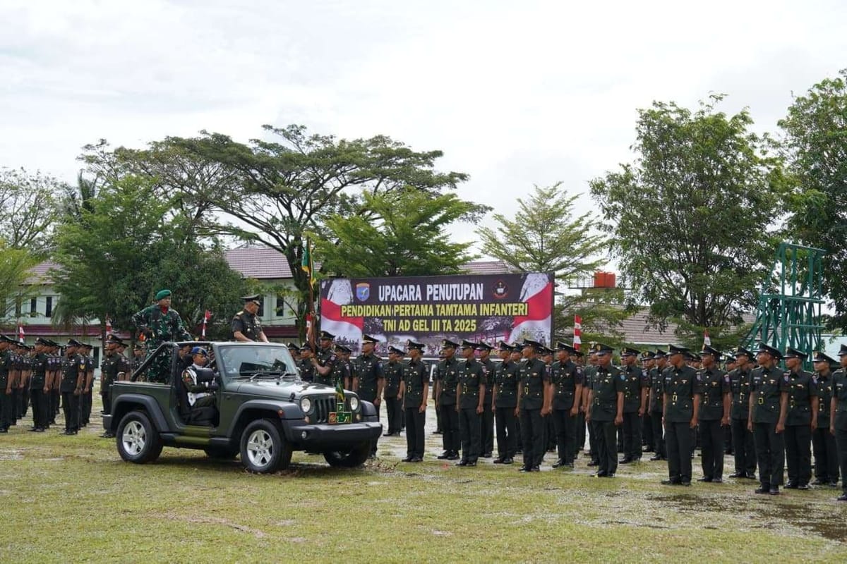 Kodam XII/Tanjungpura Lantik 519 Prajurit Muda Infanteri, Perkuat Kesiapan TNI AD