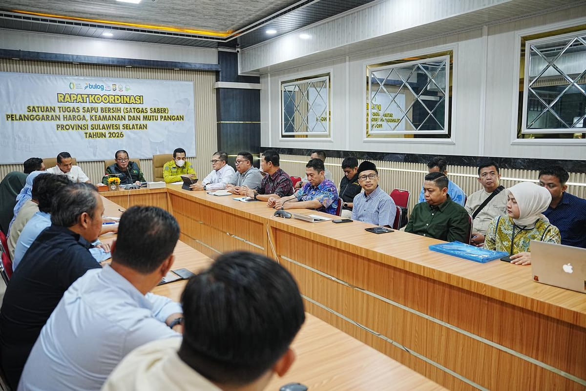 Satgas Pangan dan Badan Pangan Nasional Sulsel Pastikan Distribusi Pangan