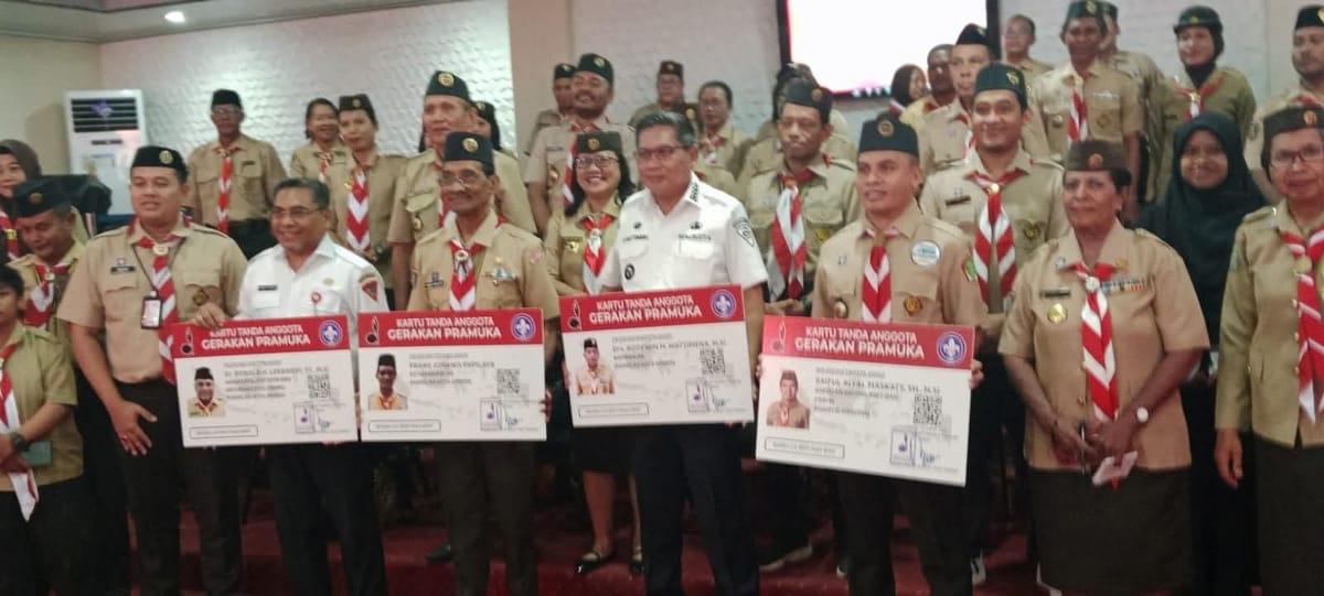 KTA Nasional Pramuka Mulai Didata, Ambon Dorong Digitalisasi