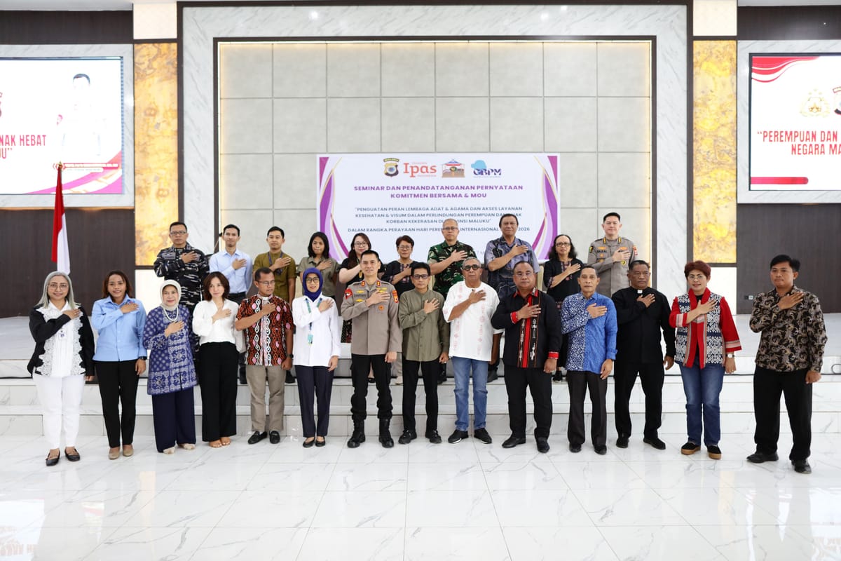 Kapolda Maluku Teken Komitmen Visum Gratis bagi Korban Kekerasan Perempuan dan Anak