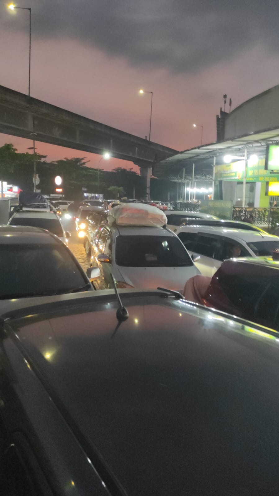 Pemudik Keluhkan Kepadatan Kendaraan di Rest Area KM 39 dan Truk Kontainer di Tol Cikampek