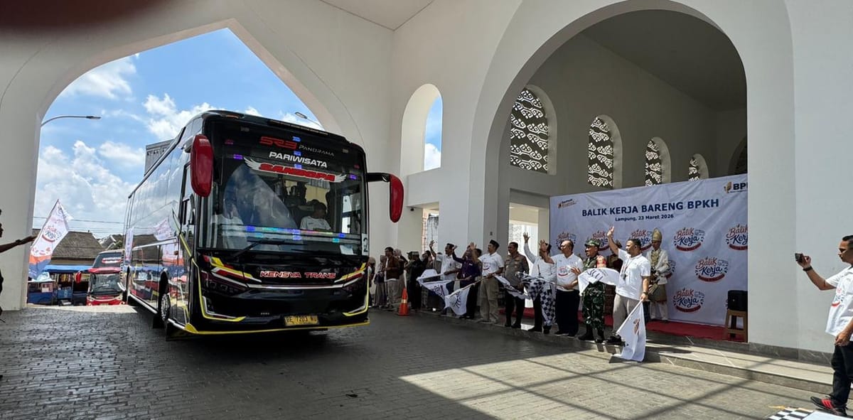 BPKH Pulangkan Kembali 675 Perantau Asal Lampung,  Setelah Berlebaran di Kampung Halaman