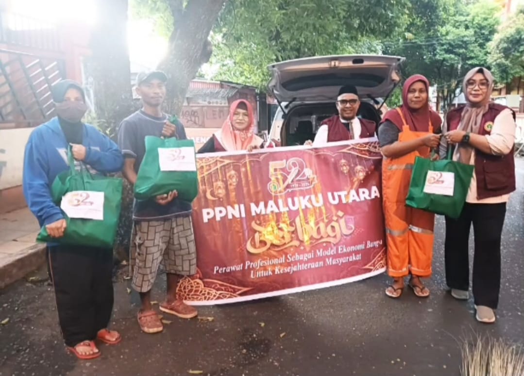 Peringati HUT ke-52, PPNI Maluku Utara Gelar Berbagi Sambako