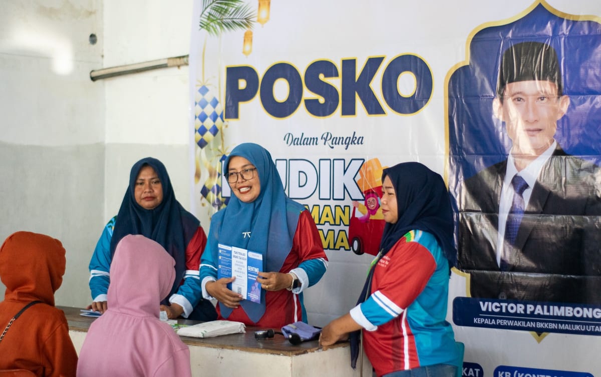 BKKBN Malut Buka Layanan Kesehatan Gratis di Pelabuhan Bastiong, Pastikan Pemudik Aman dan Nyaman