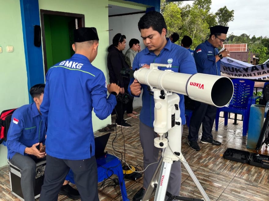 Pemantauan Hilal 1 Syawal di Ternate Pada Tower Observatorium BMKG
