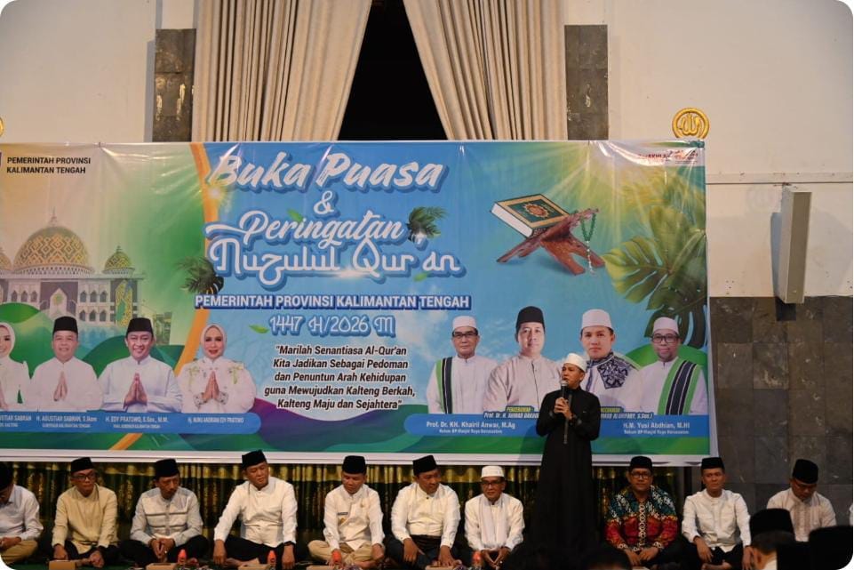 Nuzulul Qur’an di Masjid Raya Darussalam, Pemprov Kalteng Ajak Perkuat Ukhuwah Ramadan